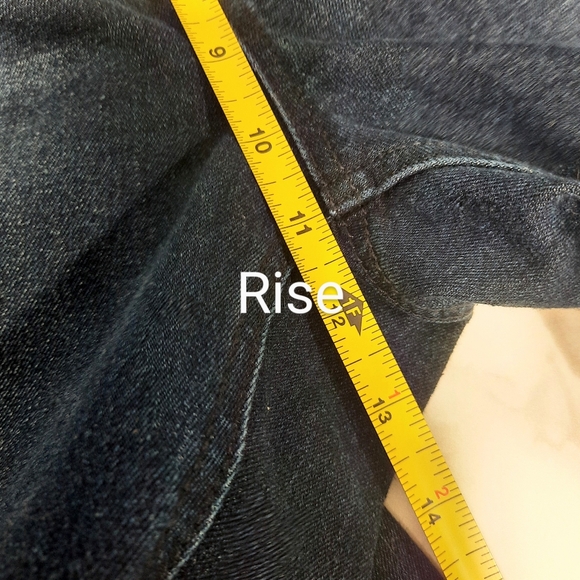 DG2 Diane Gilman Denim Jeans Dark Wash Blue Pull On Size Medium Super Stretch - Picture 9 of 13